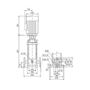 Centrifugaalpomp CRN5-13 A-FGJ-G-V-HQQV 3x400D 50 Hz