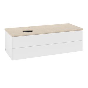 Wastafelonderkast Antao 1200x360x500mm White Matt Lacquer L22053MT