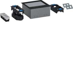 Vloercontactdoos set installatie-/montagedoos/wcd Q06 zwart