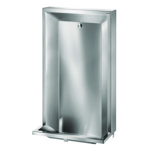 Urinoir inbouw staand L L.600 toevoer achteraan RVS 304 sat