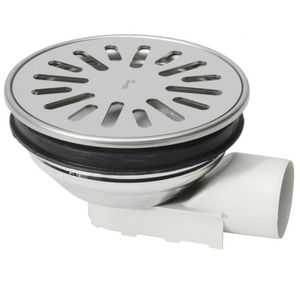 rond 150mm hv rvs put/rooster abs zijuitlaat 50mm