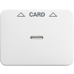 Centraalplaat afdekking v card-Schakelaar a-albast/studiowit (1792-24G-101)