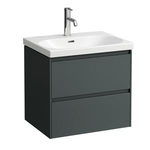 Wastafelonderbouwkast 60cm 2laden wastafel 810083 traf. grey