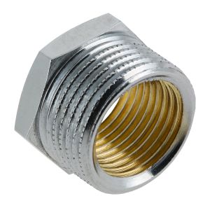 Draad verchroomde verloopring 1/2" bu.dr.x3/8" bi. VVE=10