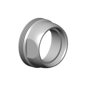 Aansluiting 40x20mm chr gebors.