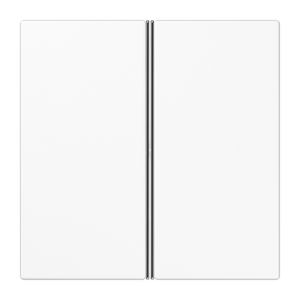 Tastafdekking 2-voudig compleet LS alpinwit KNX