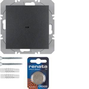 Vlakkewandzender KNX-RF 1-v batterij berker S.1/B.3/B.7 antraciet