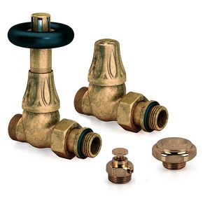 Kranenset Deco brons 1/2" recht