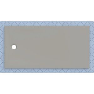 Douchevloer CleanFloor30 met afdichtingsvlies grijs: 180x90cm