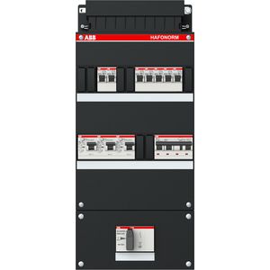 Groepenkast 7x achter 3x30mA HS+C 3-fasen 1SPF006905F1748