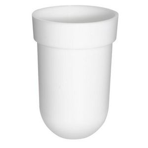 Inzet toiletborstelgarnituur, kunststof wit, (S0715)