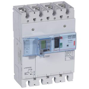 Vermogensschakelaar 250-e + Aardleksch. 4P 100A 36kA DPX3