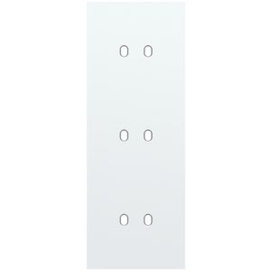 Drievoudige afdekpl. verticaal 71mm centerafstand drie tweev