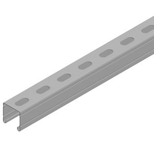 NX0030S Montagerail geperf. 41x41x1,5 L=6m