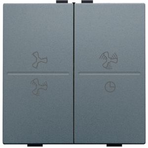 2-voudige toets ventilatoropdruk 0 - 3 RF schakelaar blue gr
