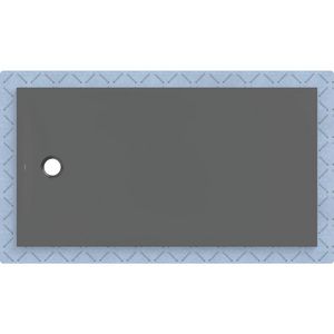 Douchevloer CleanFloor30 met afdichtingsvlies grafiet: 170x90cm