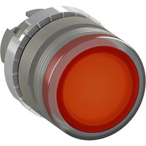 Verlichte drukknop niet terugverend oranje