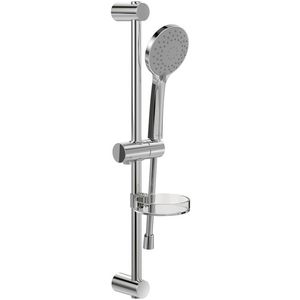 Glijstangset Universal Showers Chrome 600mm 3 straalsoorten slang 1600mm
