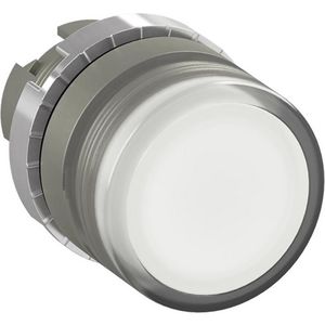 Verlichte drukknop niet terugverend wit