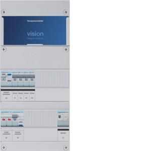 Groepenkast 5-groepenverdeler HS ALS 30mA/HACO/direct +T 1-fase
