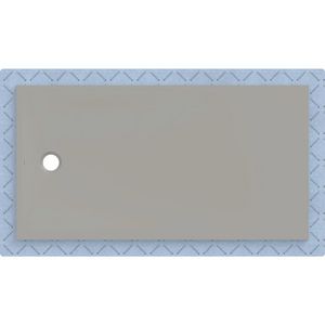 Douchevloer CleanFloor30 met afdichtingsvlies grijs: 170x90cm