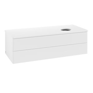 Wastafelonderkast Antao 1200x360x500mm White Matt Lacquer L23010MT