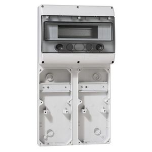 Contactdooscombinatie Basis 2x125x280 12 modulen P17