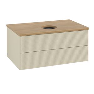 Wastafelonderkast Antao 800x360x500mm S.Grey Matt Lacquer K19111HJ
