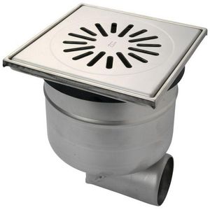 Vloerput RVS316 200x200mm v 75mm RVS316 rand/rooster max 3kN