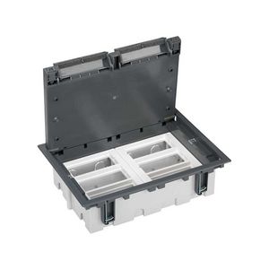 Universele vloerdoos 12xK45 modules diepte 70-100mm