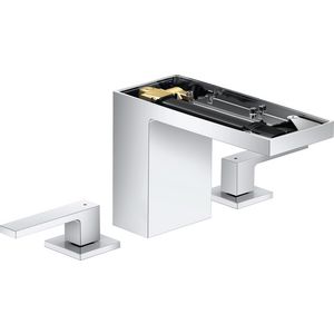 AXOR MyEdition 3-gats wastafelmengkraan 110 met Push-Open zonder plaat chroom