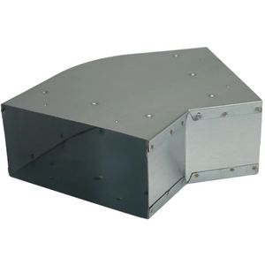 Bocht 45° horizontaal 170x80mm sendzimir verzinkt staal
