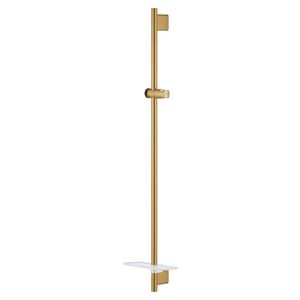 Glijstang rainshower incl. zeepschaal 90cm vierkant cool sunrise geborsteld (mat goudkleurig)