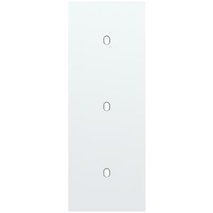 Drievoudige afdekpl. verticaal 71mm centerafstand drie enkel