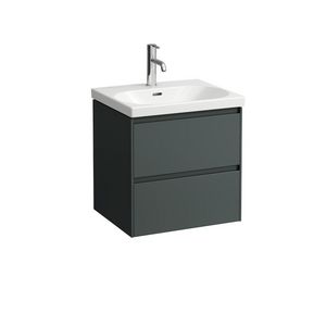 Wastafelonderbouwkast 55cm 2laden wastafel 810082 traf. grey