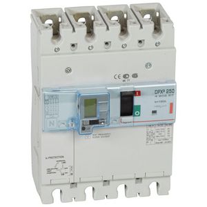 Vermogensschakelaar 250 Thermomagn. + RCD 160A 4P 36kA DPX3