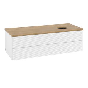 Wastafelonderkast Antao 1200x360x500mm White Matt Lacquer L23111MT