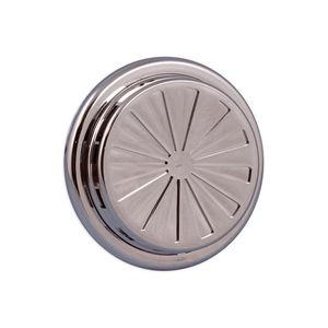 Verstelb. ventilatierooster kunststof Ø100-150mm chroom