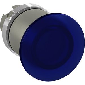 Verlichte paddestoelknop Ø40mm niet terugverend blauw