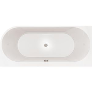 Semi vrijstaand hoekbad (LI) Dani 180x80cm wit incl. waste+poten