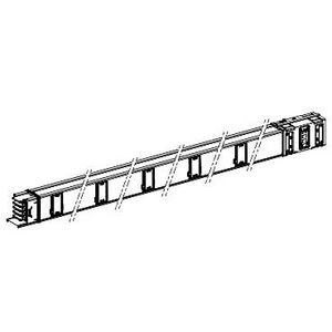 Recht element 1000A 5m 3L+N+PE Wit 10 Aftakking Canalis KS