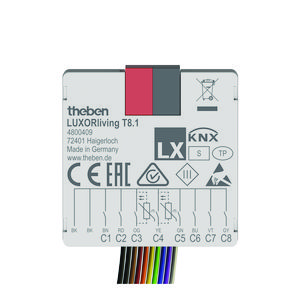 Impulsdrukker LUXORliving T8 interface 8-voudig inbouw