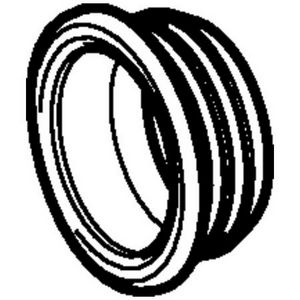 Verlooprubber 58x50mm zwart tbv sifonaansluitmof/-bocht
