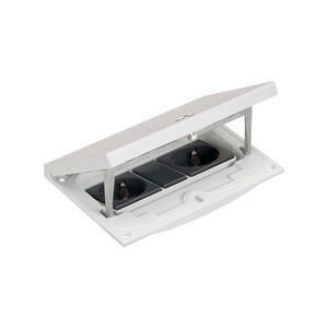 Deksel vloerdoos RVS 2x contactdoos en 1x 22,5x45mm optie IP66