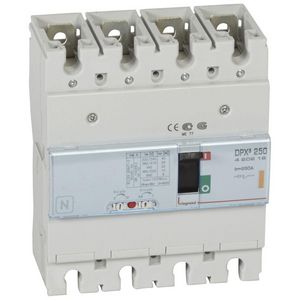 Vermogensschakelaar 250 Thermomagn. 250A 4-polig 25kA DPX3