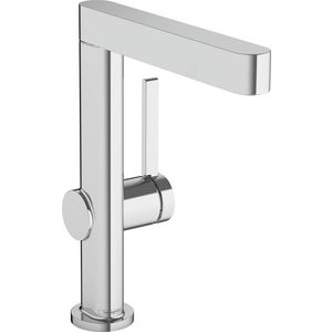 Finoris 1-hendel wastafelmengkraan 230 draaibare uitloop chroom sprong 178mm incl. push-open plug 1.1/4"