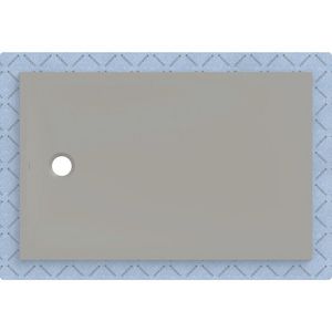 Douchevloer CleanFloor30 met afdichtingsvlies grijs: 140x90cm