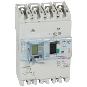 Vermogensschakelaar 160 Thermomagn.+RCD 125A 4P 25kA DPX3