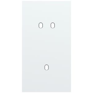 Tweevoudige afdekpl. verticaal 71mm centerafstand een tweevo