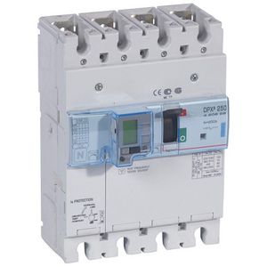 Vermogensschakelaar 250 Thermomagn. + RCD 200A 4P 70kA DPX3